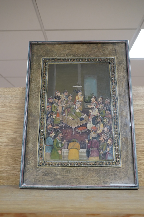 19th century Persian School, gouache, 39 x 27cm. Condition - fair to good